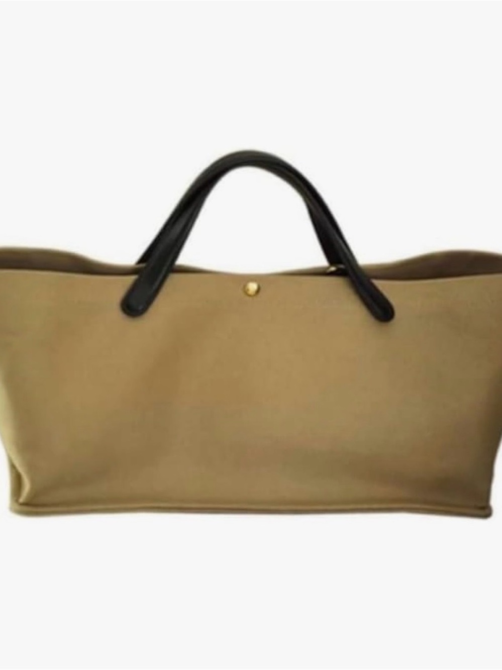 Classic Tote Crossbody Bag in Khaki with Black Handles NWOT